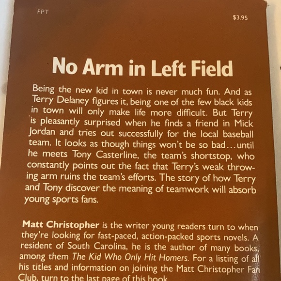 “No Arm in Left Field” kids sports classic book - Picture 5 of 13